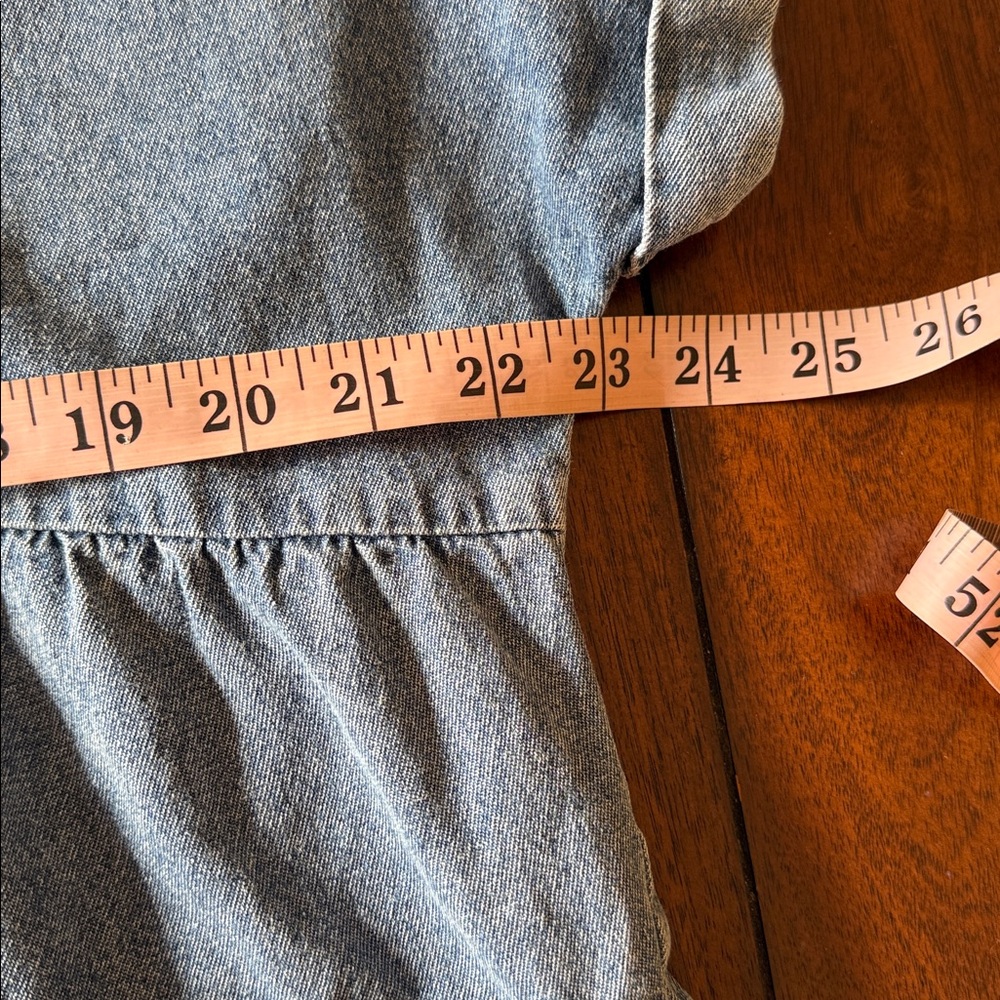 Umgee Blue Denim Tiered Midi Dress - Picture 10 of 10